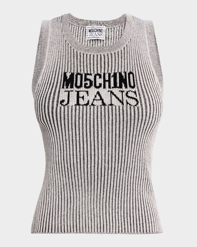 Logo Lurex Tank Top